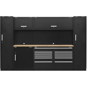 Sealey Premier™ Storage System with Hardwood Worktop 3.55m APMSCOMBO7W Sealey Premier™ Storage System with Hardwood Worktop 3.55m APMSCOMBO7W