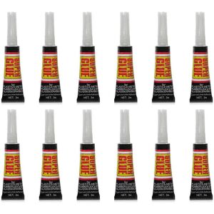 Unbranded Farfi 12pcs Super Glue Multifunctional Strong Adhesive Home Office Instant Glue Unbranded Farfi 12pcs Super Glue Multifunctional Strong Adhesive Home Office Instant Glue