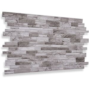 Novecrafto (Light Grey, Set of 4) 3D Wall Panels (96x48cm) Brick & Stone Effect Wall Claddi Novecrafto (Light Grey, Set of 4) 3D Wall Panels (96x48cm) Brick & Stone Effect Wall Claddi