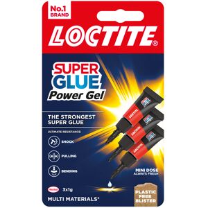 Loctite Mini Trio Super Glue Gel for High-Quality Repair, 3x1g Loctite Mini Trio Super Glue Gel for High-Quality Repair, 3x1g