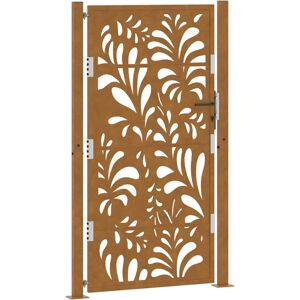 (weathering steel/brown, 105 x 180 cm/wave design) vidaXL Garden Gate 105x180 cm (weathering steel/brown, 105 x 180 cm/wave design) vidaXL Garden Gate 105x180 cm