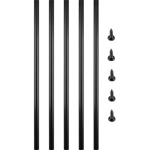 VEVOR Balusters 26 Inch-51 Pack Staircase with Screws Round Aluminum Railing, fo VEVOR Balusters 26 Inch-51 Pack Staircase with Screws Round Aluminum Railing, fo