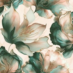 Muriva Elysian Floral Coral Teal Wallpaper 212505 Muriva Elysian Floral Coral Teal Wallpaper 212505
