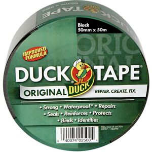Duck Original Black Duck Tape, 50mm x 50m, Improved Formula High Strength Waterp Duck Original Black Duck Tape, 50mm x 50m, Improved Formula High Strength Waterp