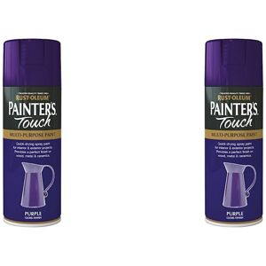 Rust-Oleum AE0040029E8 400ml Painter's Touch Spray Paint - Purple Gloss (Pack of Rust-Oleum AE0040029E8 400ml Painter's Touch Spray Paint - Purple Gloss (Pack of