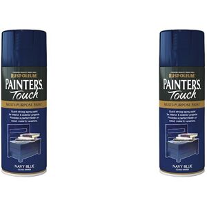 Rust-Oleum 400ml Painters' Touch Spray Paint - Navy Blue (gloss finish) (Pack of Rust-Oleum 400ml Painters' Touch Spray Paint - Navy Blue (gloss finish) (Pack of