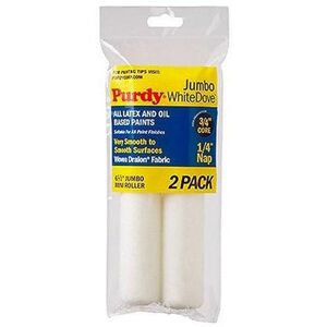 6-1/2 x 1/4 Nap Purdy 140626010 White Dove Jumbo Mini-Roller Cover Woven 2-P 6-1/2 x 1/4 Nap Purdy 140626010 White Dove Jumbo Mini-Roller Cover Woven 2-P