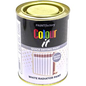 Paint Factory Colour It 300ml White Radiator Paint Quick Drying Gloss Finish Paint Factory Colour It 300ml White Radiator Paint Quick Drying Gloss Finish