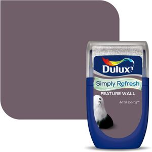 Dulux Simply Refresh Feature Wall Matt Emulsion Paint - Acai Berry - 30ML, Teste Dulux Simply Refresh Feature Wall Matt Emulsion Paint - Acai Berry - 30ML, Teste