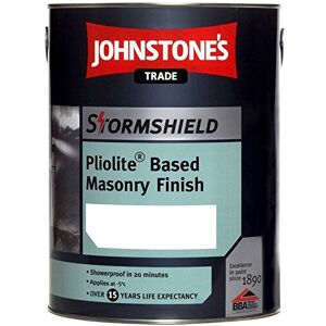 Johnstone'S Trade 5 Litre Stormshield Smooth Masonry Brilliant White Johnstone'S Trade 5 Litre Stormshield Smooth Masonry Brilliant White