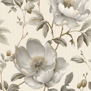Muriva Alethia Floral Cream Wallpaper 227501 Muriva Alethia Floral Cream Wallpaper 227501