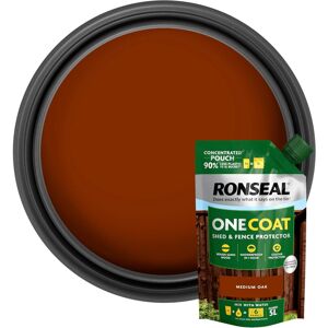 Ronseal Shed Fence Paint Medium Oak One Coat Concentrate Pouch 950ml Ronseal Shed Fence Paint Medium Oak One Coat Concentrate Pouch 950ml