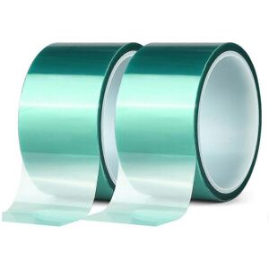 Unbranded 2 rolls of high-temperature green polyester PET masking tape for painting and an Unbranded 2 rolls of high-temperature green polyester PET masking tape for painting and an