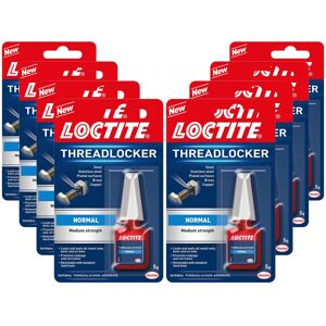 Loctite Medium Strength Easy to Use Threadlocker Transparent Adhesive 5g, 8 Pack Loctite Medium Strength Easy to Use Threadlocker Transparent Adhesive 5g, 8 Pack