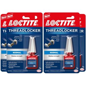 Loctite Medium Strength Easy to Use Threadlocker Transparent Adhesive 5g, 4 Pack Loctite Medium Strength Easy to Use Threadlocker Transparent Adhesive 5g, 4 Pack
