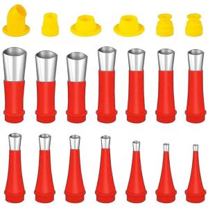 Unbranded (As show, One size) 20 Pcs Caulking Nozzle, Reusable Stainless Steel Silicone Ca Unbranded (As show, One size) 20 Pcs Caulking Nozzle, Reusable Stainless Steel Silicone Ca