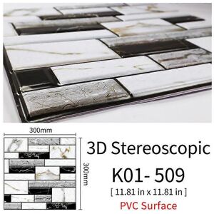 Unbranded (K08, One size) OK-B 10pcs 3D Self-Adhesive Wallpaper DIY Brick Stone Pattern Wa Unbranded (K08, One size) OK-B 10pcs 3D Self-Adhesive Wallpaper DIY Brick Stone Pattern Wa