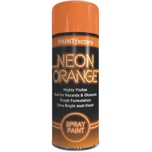 Paint Factory Neon Orange Bright Spray Paint Aerosol Matt Metal Wood Plastic Paint Factory Neon Orange Bright Spray Paint Aerosol Matt Metal Wood Plastic