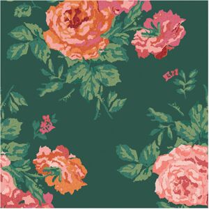 Cath Kidston Archive Rose Green Floral Wallpaper Cath Kidston Archive Rose Green Floral Wallpaper
