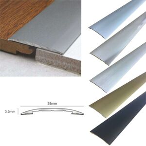 Unbranded Matt Black Door Threshold 0.9m CAS 38mm Self-Adhesive Vinyl Tile Cover Strip Unbranded Matt Black Door Threshold 0.9m CAS 38mm Self-Adhesive Vinyl Tile Cover Strip