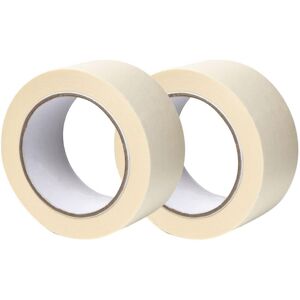 Unbranded (As show, One size) Set Of 2 Rolls - Masking Tape - 50 Mm X 50 M - For The Prote Unbranded (As show, One size) Set Of 2 Rolls - Masking Tape - 50 Mm X 50 M - For The Prote