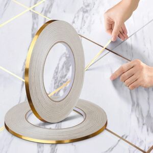 Unbranded (As show, One size) Set Of 2 Rolls0.5cm*50m,gold- Decorative Adhesive Tape, Tile Unbranded (As show, One size) Set Of 2 Rolls0.5cm*50m,gold- Decorative Adhesive Tape, Tile