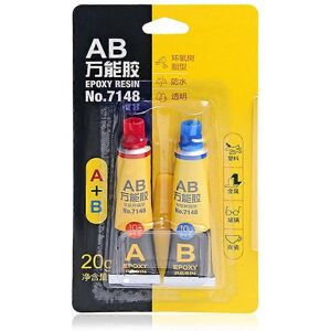 Unbranded (As show, One size) 2Pcs 10g+10g Epoxy Resin AB Glue For Plastic Glass Metal Cer Unbranded (As show, One size) 2Pcs 10g+10g Epoxy Resin AB Glue For Plastic Glass Metal Cer