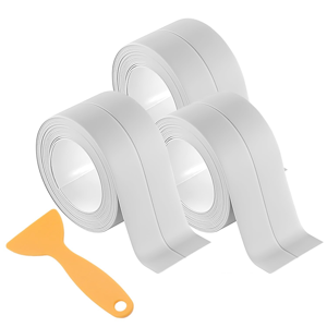 Unbranded 3 Rolls Caulk Tape,Waterproof Self Adhesive,Caulking Strips, White Unbranded 3 Rolls Caulk Tape,Waterproof Self Adhesive,Caulking Strips, White