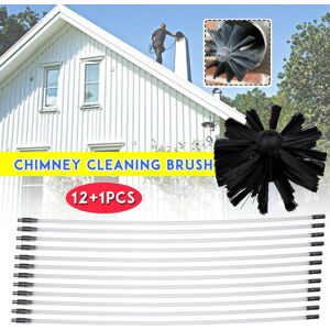GreenZech (12+1PCS) Chimney Cleaning Brush Set Chimney Pipe Inner Wall Cleaner Brush Benda GreenZech (12+1PCS) Chimney Cleaning Brush Set Chimney Pipe Inner Wall Cleaner Brush Benda