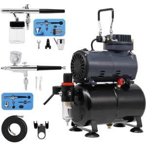 Switzer Double Action Airbrush Kit Air Compressor With Tank AS186 Switzer Double Action Airbrush Kit Air Compressor With Tank AS186