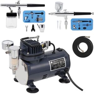 Switzer AS18 Airbrush Compressor Dual Action Kit with 2 Airbrushes BD-132/BD-128 Switzer AS18 Airbrush Compressor Dual Action Kit with 2 Airbrushes BD-132/BD-128