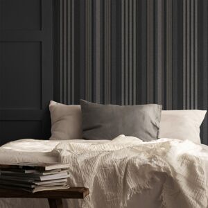 Superfresco Easy Loom Stripe Charcoal Wallpaper Paste the Wall Black Stripes Superfresco Easy Loom Stripe Charcoal Wallpaper Paste the Wall Black Stripes