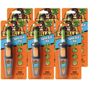 gorilla Super glue gel Pen 55 gram (Pack of 6) gorilla Super glue gel Pen 55 gram (Pack of 6)