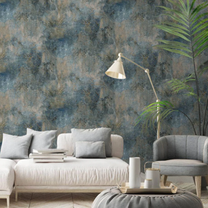 Grandeco Navy Plaster Effect Wallpaper Concrete Industrial Textured Vinyl Grandeco Navy Plaster Effect Wallpaper Concrete Industrial Textured Vinyl