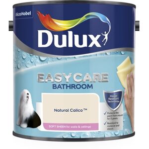 Dulux Easycare Bathroom Plus Soft Sheen Paint, Natural Calico, 2.5 Litre Dulux Easycare Bathroom Plus Soft Sheen Paint, Natural Calico, 2.5 Litre