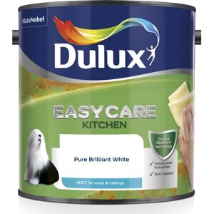 Dulux Easycare Kitchen Matt Emulsion Paint For Walls And Ceilings - Pure Brillia Dulux Easycare Kitchen Matt Emulsion Paint For Walls And Ceilings - Pure Brillia