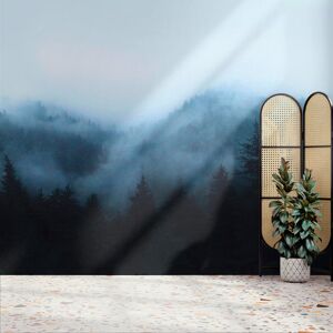 Superfresco Easy Misty Landscape Navy Print To Order 3m x 2.8m Mural Wallpaper Superfresco Easy Misty Landscape Navy Print To Order 3m x 2.8m Mural Wallpaper
