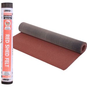 Novecrafto (Red (8m x 1m)) Heavy-Duty Standard Grade Mineral Shed Roofing Felt - Premium Ro Novecrafto (Red (8m x 1m)) Heavy-Duty Standard Grade Mineral Shed Roofing Felt - Premium Ro