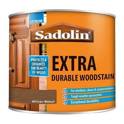 Sadolin 5028554 Extra Durable Woodstain African Walnut 500ml Sadolin 5028554 Extra Durable Woodstain African Walnut 500ml
