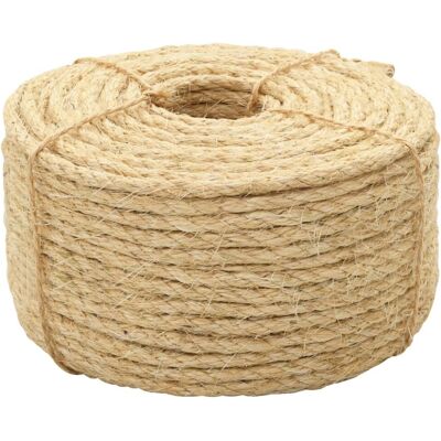 vidaXL Sisal Rope 8mm 100m - All-Purpose Garden & DIY Rope vidaXL Sisal Rope 8mm 100m - All-Purpose Garden & DIY Rope