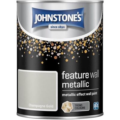 Johnstone's - Feature Wall Metallic Effect - Champagne Gold Johnstone's - Feature Wall Metallic Effect - Champagne Gold