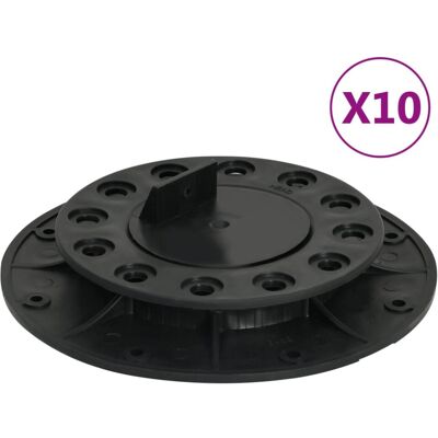 VidaXL Adjustable Feet for Decking - 10 pcs, 20-30 mm VidaXL Adjustable Feet for Decking - 10 pcs, 20-30 mm