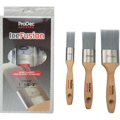 PRODEC Advance Ice Fusion Paint Brushes - Oval Cutting - 3 Pack 1, 1.5 & 2 inches PRODEC Advance Ice Fusion Paint Brushes - Oval Cutting - 3 Pack 1, 1.5 & 2 inches