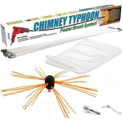 (6 Metre) Chimney Typhoon Power Sweeping Set (6 Metre) Chimney Typhoon Power Sweeping Set