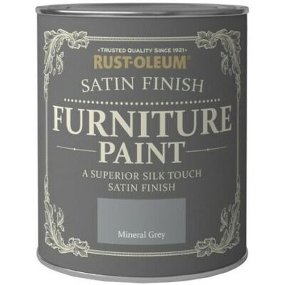 Rust-Oleum Mineral Grey Satin Furniture Paint - Furniture Paint Rust-Oleum Mineral Grey Satin Furniture Paint - Furniture Paint