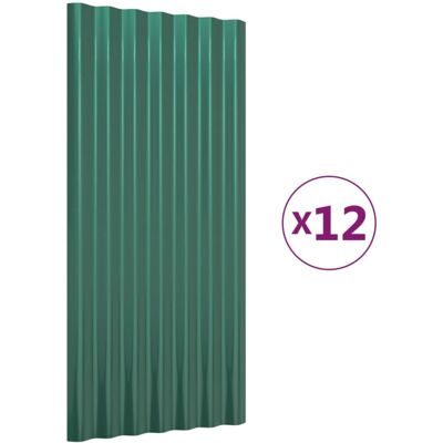 VEX Nova - 12 Steel Roof Panels - Green - 80x36cm VEX Nova - 12 Steel Roof Panels - Green - 80x36cm