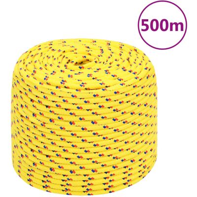 vidaXL Boat Rope Yellow 6 mm 500 m Polypropylene - Marine Rope vidaXL Boat Rope Yellow 6 mm 500 m Polypropylene - Marine Rope