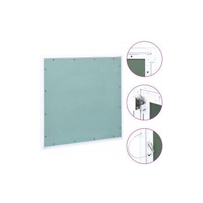 vidaXL Inspection Flap - 700x700 mm, Aluminium Frame, Plaster Insert - Access Panel vidaXL Inspection Flap - 700x700 mm, Aluminium Frame, Plaster Insert - Access Panel