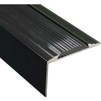 Royale (Black) V1 Stair Nosing Threshold Trim Strip Edging 3ft Royale (Black) V1 Stair Nosing Threshold Trim Strip Edging 3ft