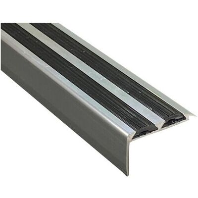 Royale (Silver) V2 Stair Nosing Threshold Trim Strip/Edging 3ft Royale (Silver) V2 Stair Nosing Threshold Trim Strip/Edging 3ft